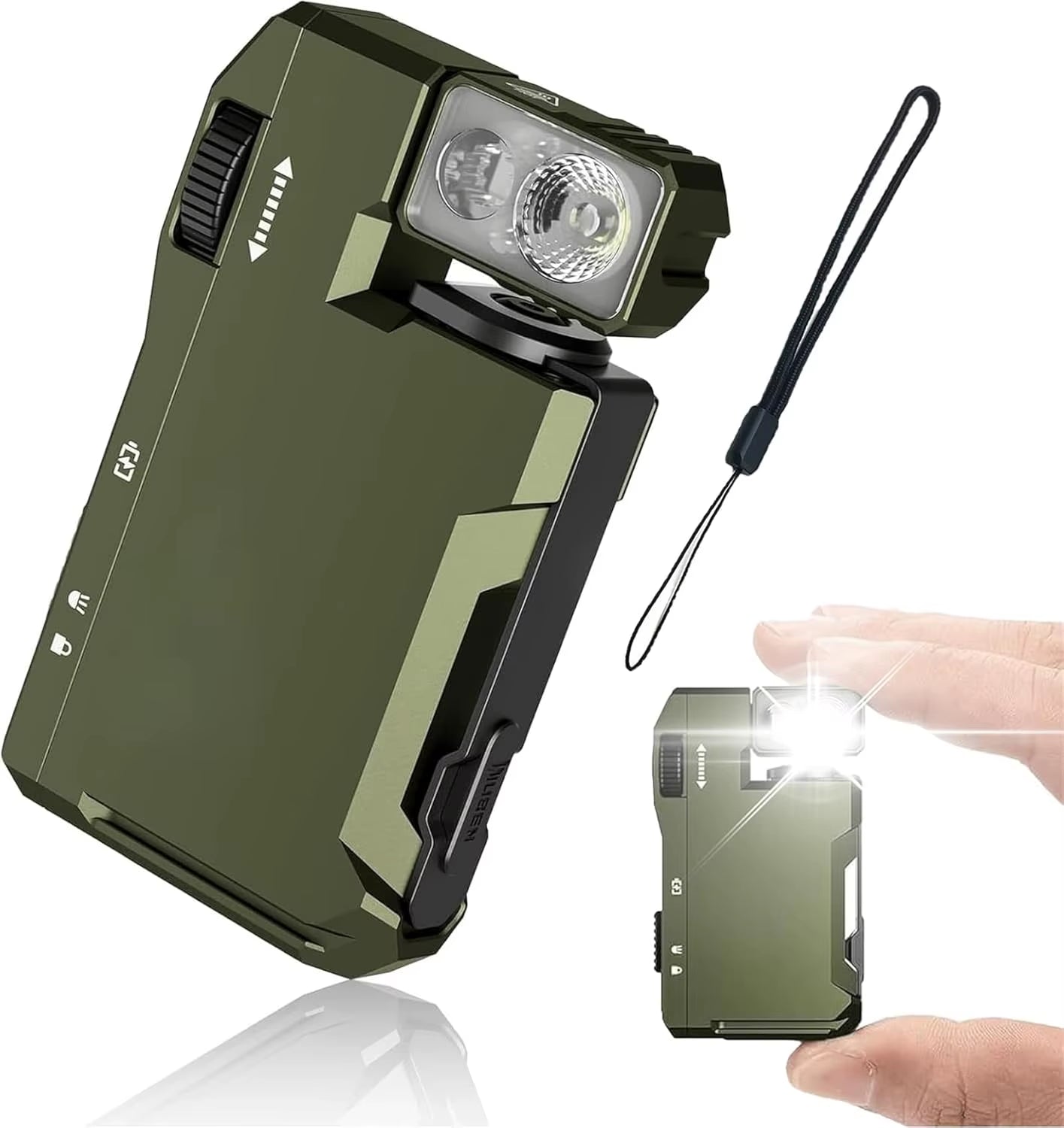 G5 Mini Rechargeable EDC Flashlight - 400 Lumens Dual Light Sources with RGB, Perfect for Hiking and Everyday Carry