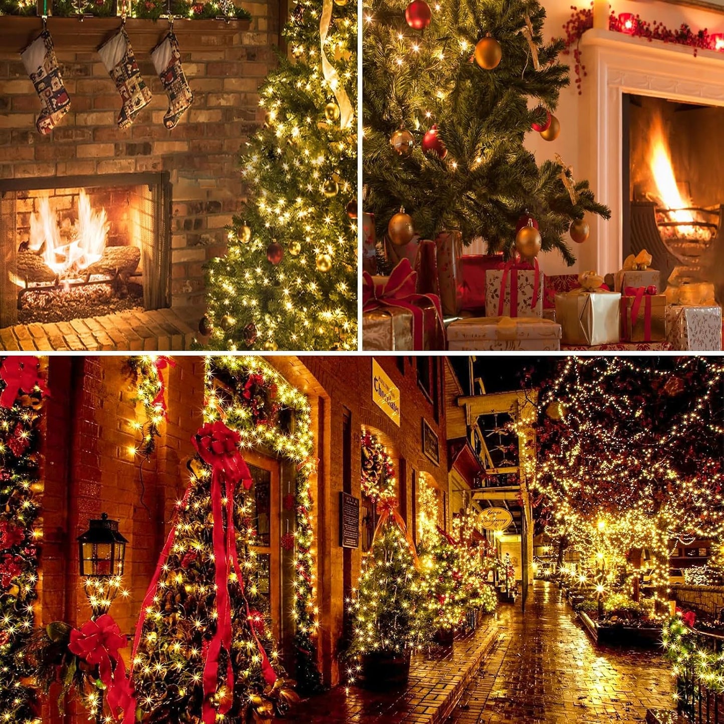 Festive Extra-Long 66FT String Lights Outdoor/Indoor, 200 LED Super Bright Christmas Lights for Bedroom, Waterproof 8 Modes Plug in Twinkle Fairy Light for Classroom Christmas Tree Decorations (Warm White)