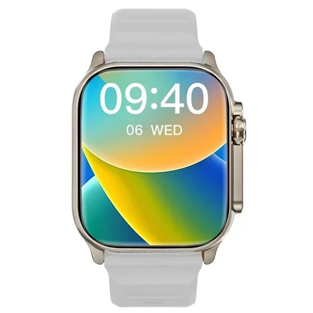 White strap T900Ultra Smartwatch Bluetooth Talk Smartwatch Message Alert Heart Rate Monitor Sports Watch for Android IOS Men Women