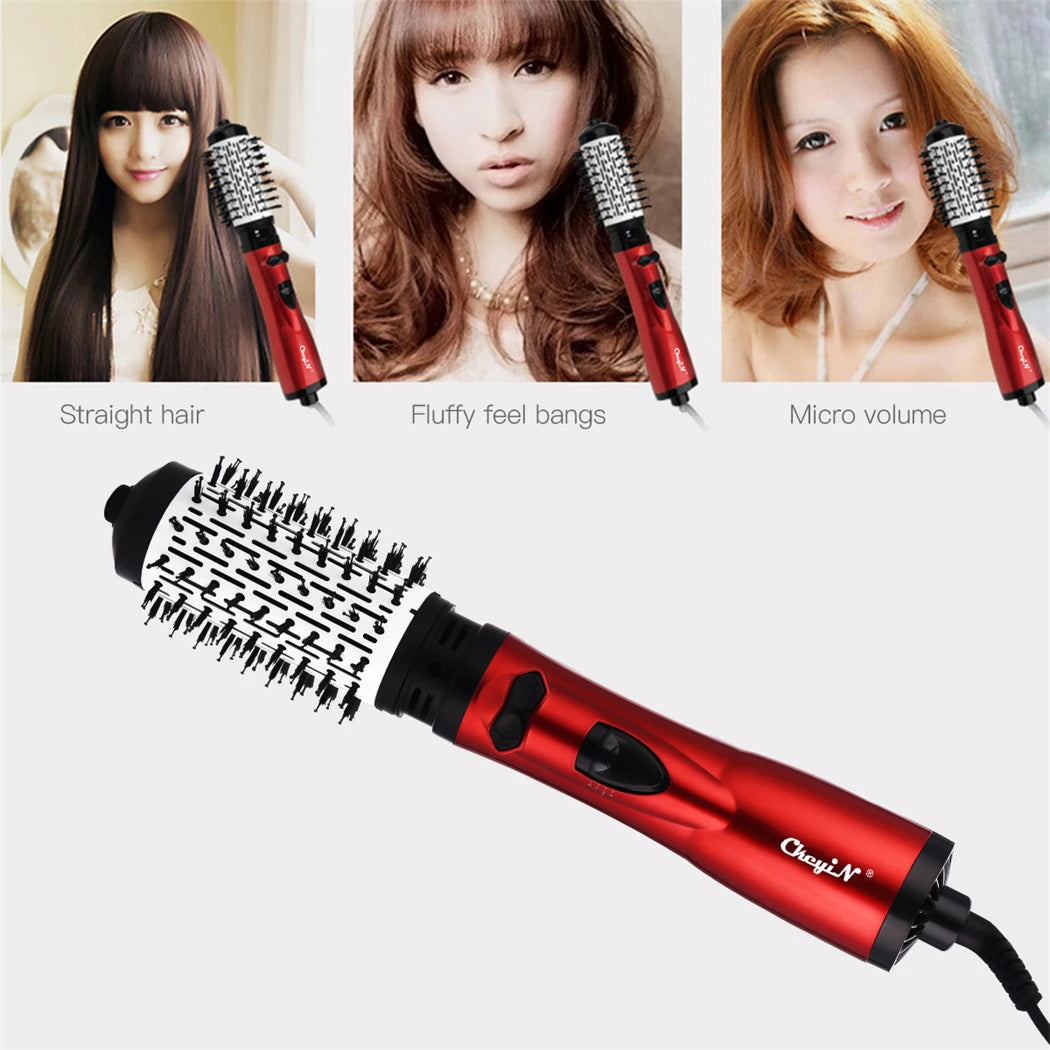 2-in-1 Hot Air Spin Brush - Ionic Hair Dryer & Volumizer for Curling and Straightening