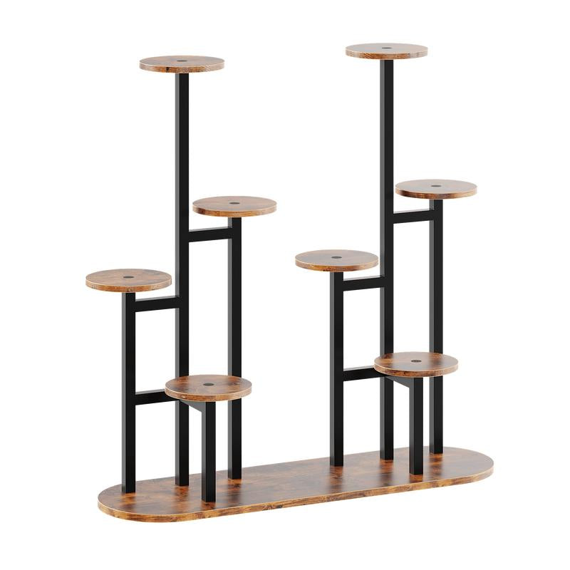 Elevate Your Greenery: Multi-Layer 11 Pot Indoor Plant Stand - Perfect for Garden, Balcony & Living Room!