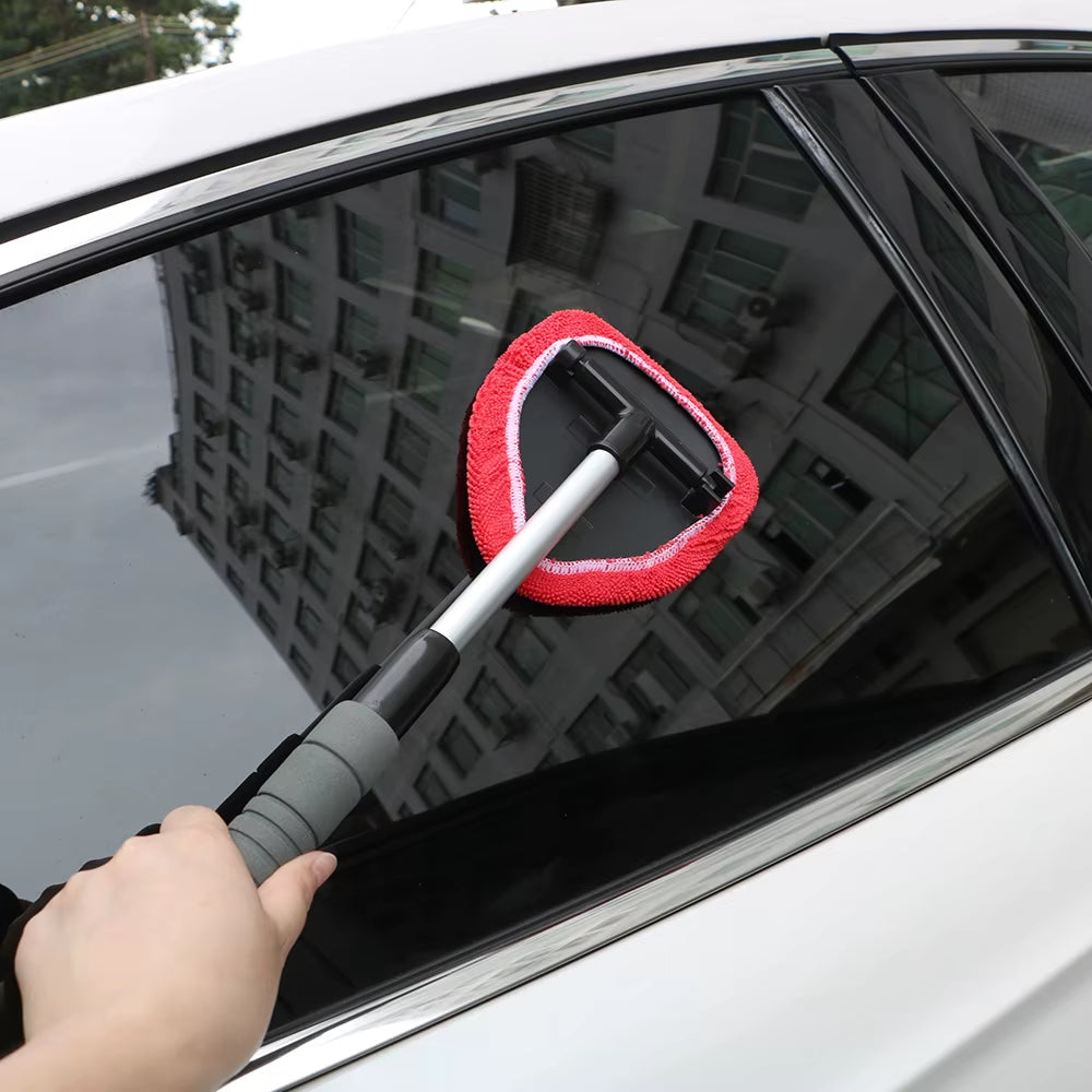 Telescopic Microfiber Car Window Cleaner - Effortless Mist Eliminator for Crystal Clear Windshields!