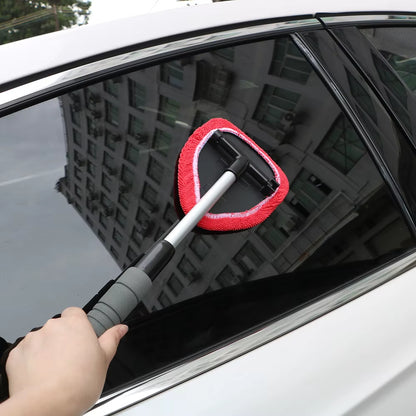 Telescopic Microfiber Car Window Cleaner - Effortless Mist Eliminator for Crystal Clear Windshields!