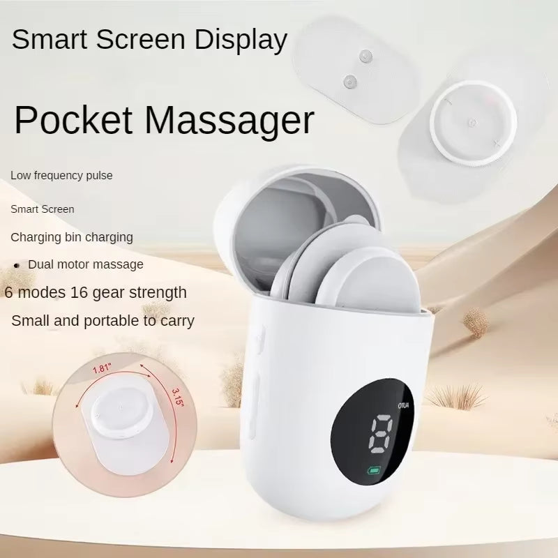 Portable Mini Pulse Massager - Intelligent Charging Massage Patch for Neck, Legs, Waist & Arms