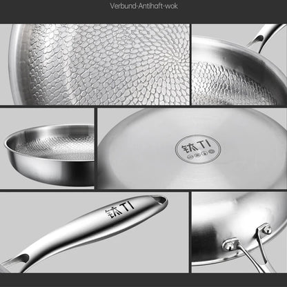 Premium German Titanium Non-Stick Frying Pan - Uncoated Fish Scale Design in 26/28/30Cm Sizes