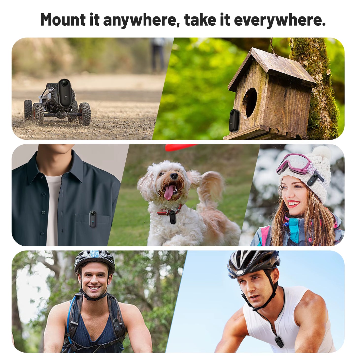 4K Waterproof Mini Action Camera with WiFi - Perfect for Cycling Vlogs and Adventures!