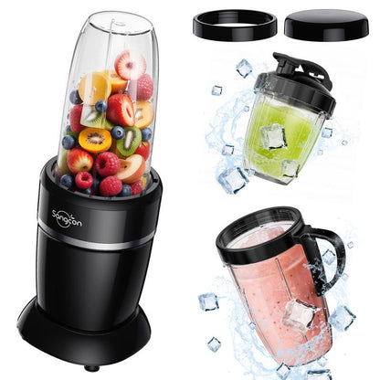 Sangcon 1000W High-Performance Blender - Different lids for easy carry-around 