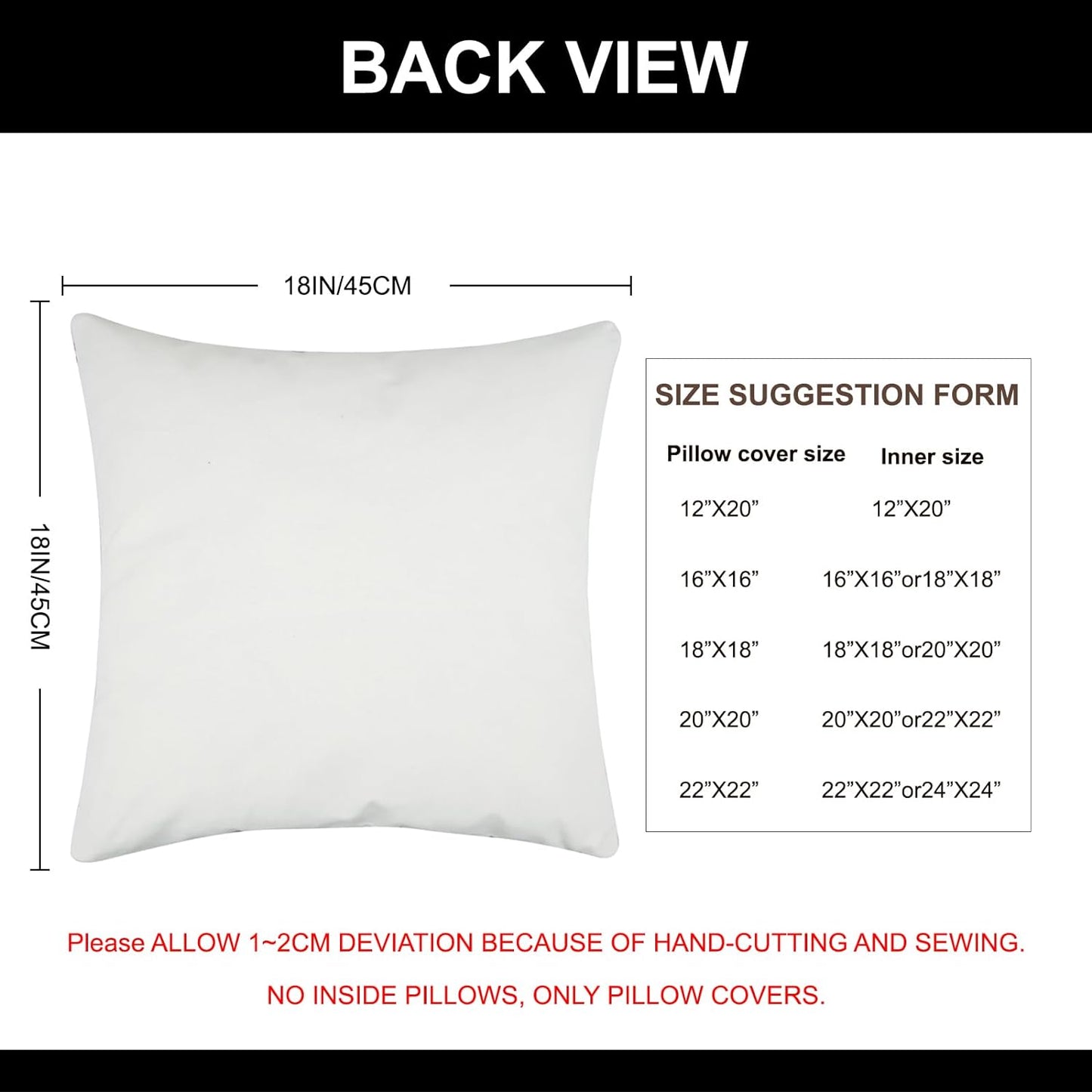 Beautiful 20X20 Pillow Covers Set of 2 Farmhouse Decor Stripe Patchwork Linen Throw Pillow Covers Modern Faux Leather Covers for Couch Sofa,Black