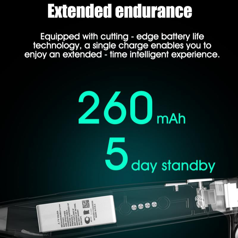 Extended Endurance - 260 mAh Edge Battery Life Smart Camera Glasses 