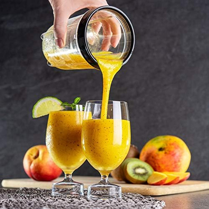 Smooth 2 in 1 Personal Mini Blender with Additional Blender Cups, Amazing Bullet Blenders for Making Smoothie, White & Black Juice & Smoothie Maker Robust.