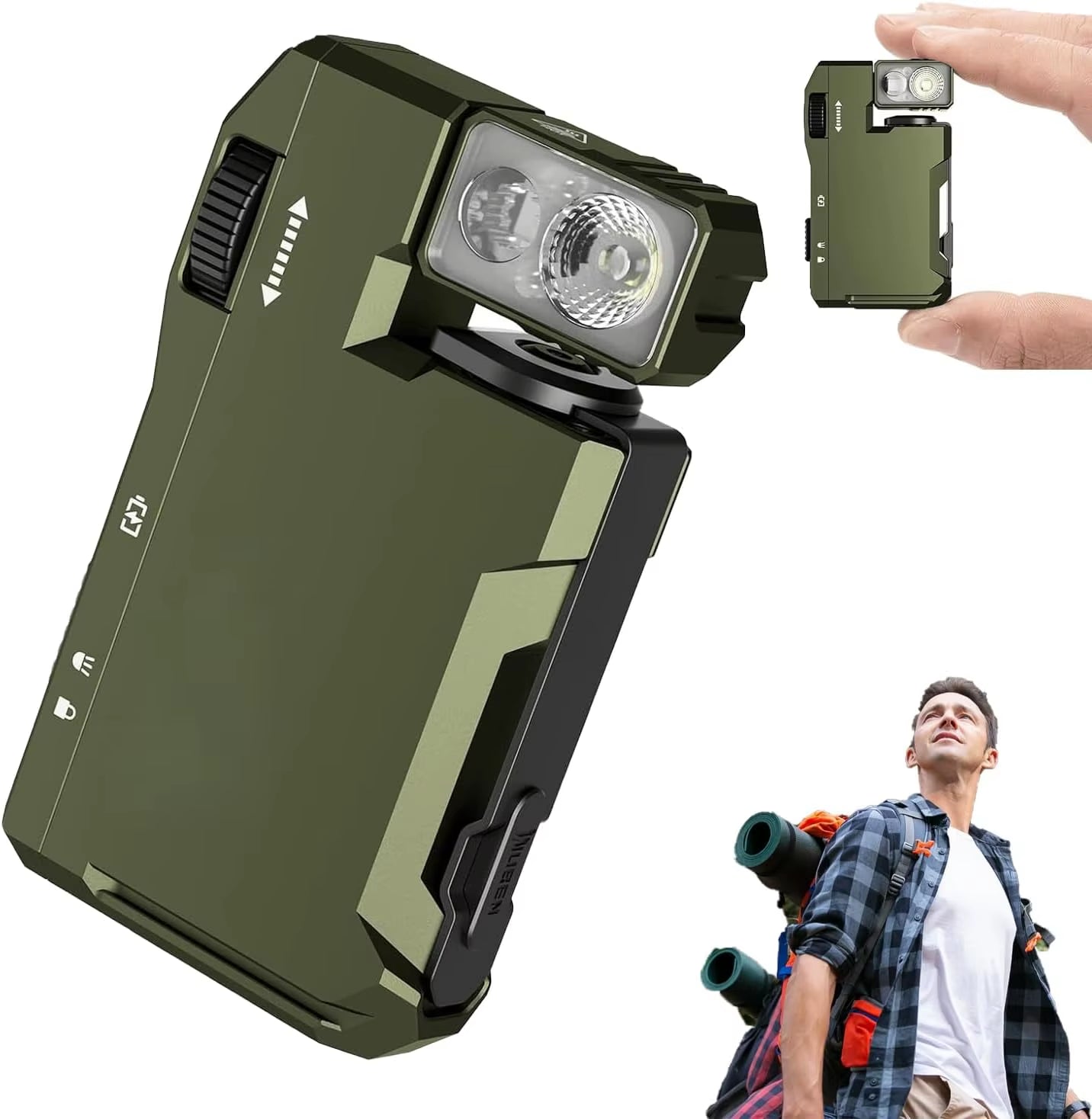 G5 Mini Rechargeable EDC Flashlight - 400 Lumens Dual Light Sources with RGB, Perfect for Hiking and Everyday Carry