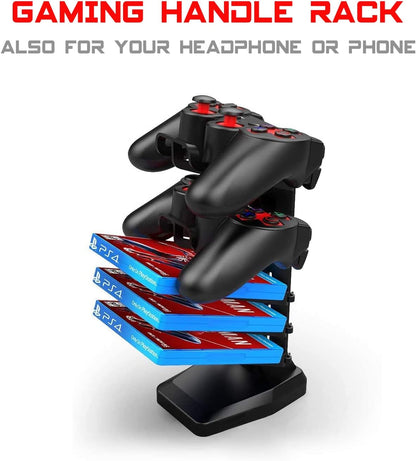 Gaming Handle Rack Ergonomic Gaming Desk 55 Inch, T Shaped Office PC Computer Desk with Desk Mouse Pad, Gamer Tables with Gaming Handle Rack, Cup Holder Headphone Hook