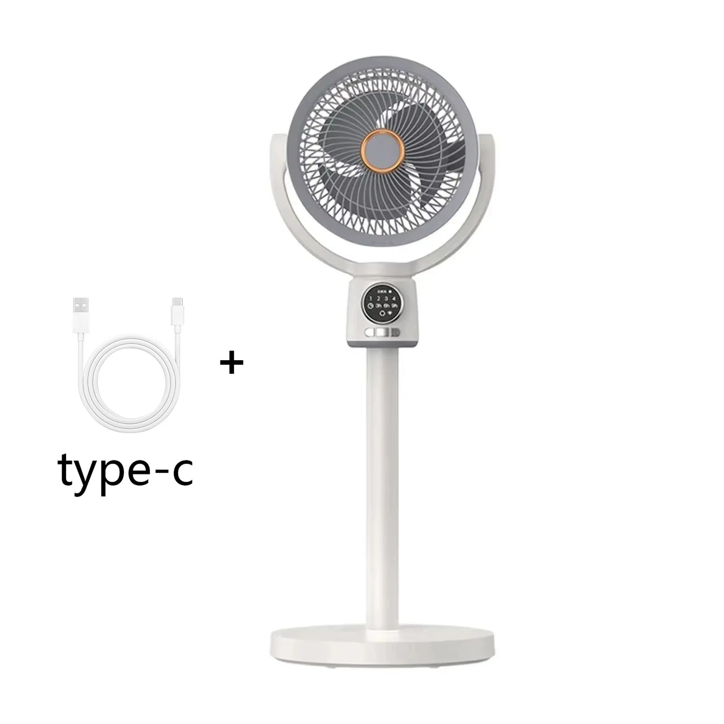 Powerful Remote-Controlled Electric Stand Fan - Turbo Cooling Circulator with Timer and Oscillation for Ultimate Home Comfort