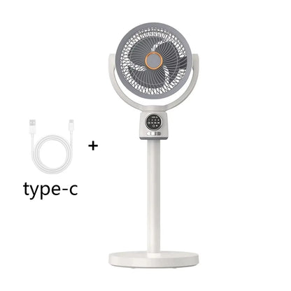 Powerful Remote-Controlled Electric Stand Fan - Turbo Cooling Circulator with Timer and Oscillation for Ultimate Home Comfort