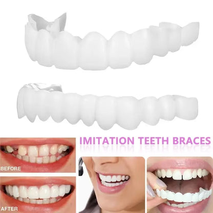 Transform Your Smile with Comfort Fit Flex Veneers - Perfect Bright Fake Teeth Cover for a Radiant White Smile!