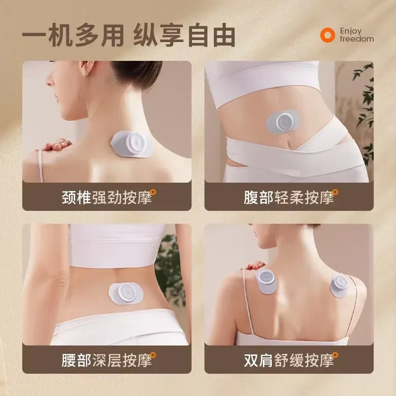 Portable Mini Pulse Massager - Intelligent Charging Massage Patch for Neck, Legs, Waist & Arms