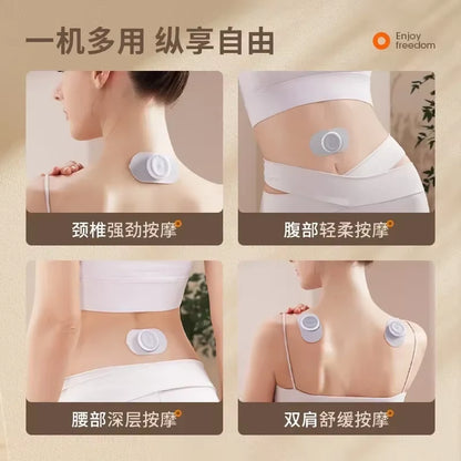 Portable Mini Pulse Massager - Intelligent Charging Massage Patch for Neck, Legs, Waist & Arms