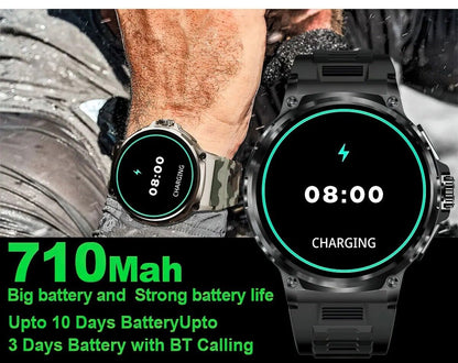 710Mah Big and Strong Battery 1.85" Ultra HD Smartwatch GPS Bluetooth Call Health Monitoring Watch Gym Gift, Up to 10 Days Battery and Up to 3 Days Battery with BT Calling