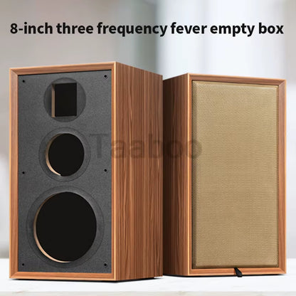 8-Inch Handmade Wooden Three Frequency Fever Empty Box 