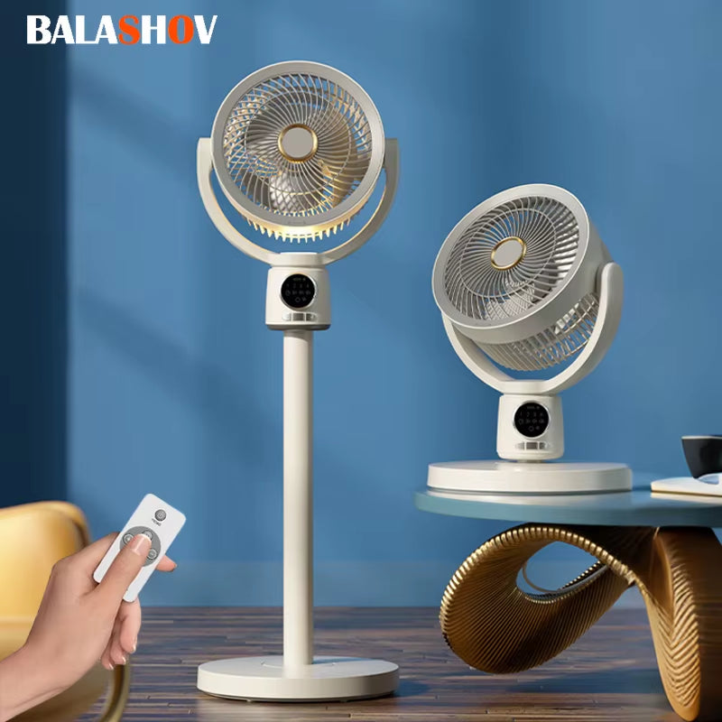 Powerful Remote-Controlled Electric Stand Fan - Turbo Cooling Circulator with Timer and Oscillation for Ultimate Home Comfort