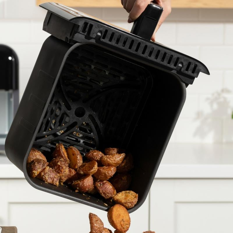 T-Fal Easy Fry Infrared Air Fryer - 6.3 Quart, 1550W, Digital Touch Screen, Sleek Grey Design