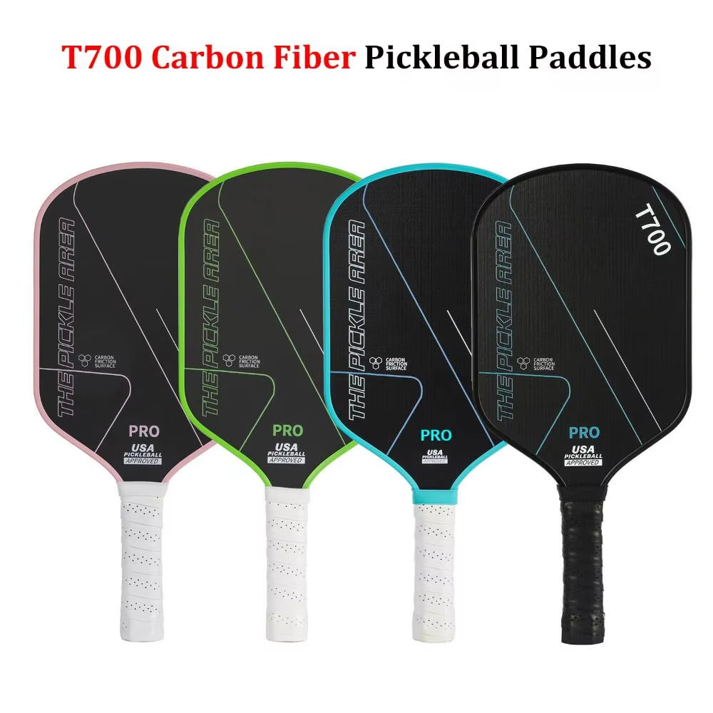 T700 Carbon Fiber Pickleball Paddle - USAPA Approved, Lightweight with Frosted Surface for Professional Play