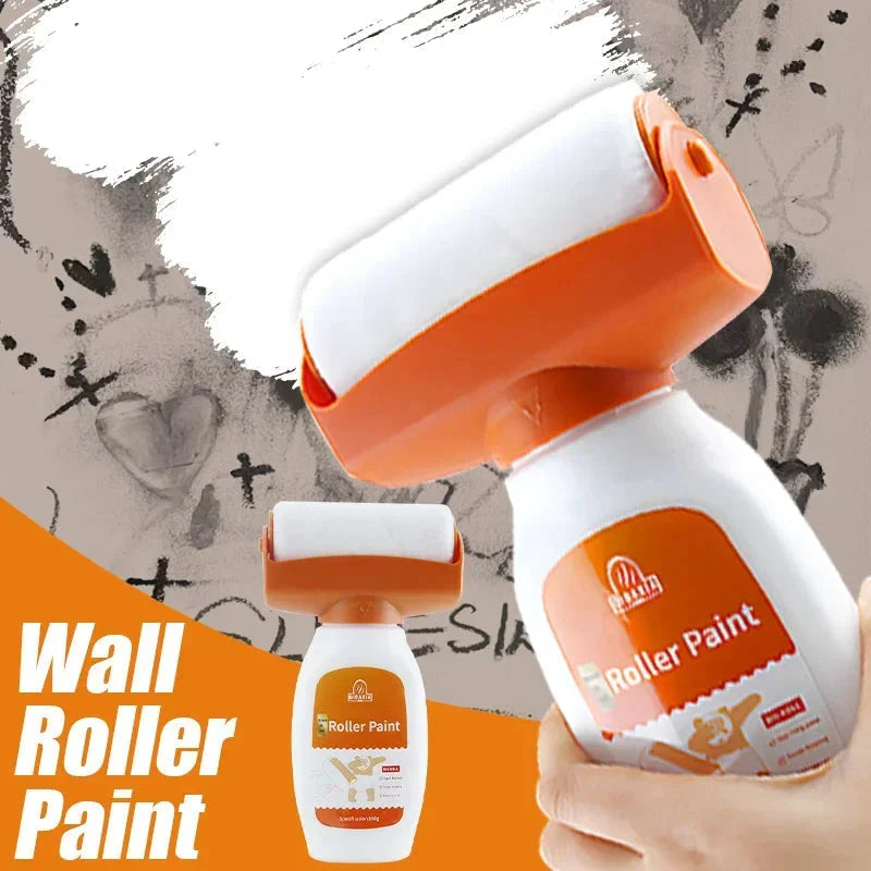 Antibacterial Wall Paint— Wall Roller Paint tool, featuring an ergonomic handle and a built-in paint reservoir for easy and convenient painting.  Perfect for DIY enthusiasts and professionals alike.