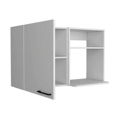 Kitchen Wall Cabinet Burwood, White Finish with 2 Shelves each