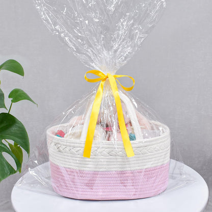 Gift Ideas 
Diaper Caddy Organizer, Cotton Rope Nursery Baby Basket, Changing Table Organizer for Baby Diaper Storage, Diaper Nursery Storage Bin for Baby Stuff, Baby Shower Gifts for Girls, Pink