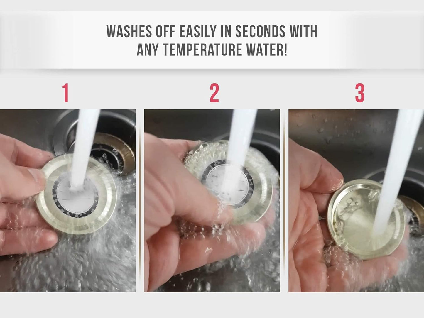 Reusable Dissolvable Canning Labels for Jars and Washes Off Easily in Seconds 200 Dissolvable Mason Jar Labels - Dissolvable Food Labels for Containers - Jam Homemade Canning Jar Labels Stickers - Removable Mason Jar Labels 2" Black