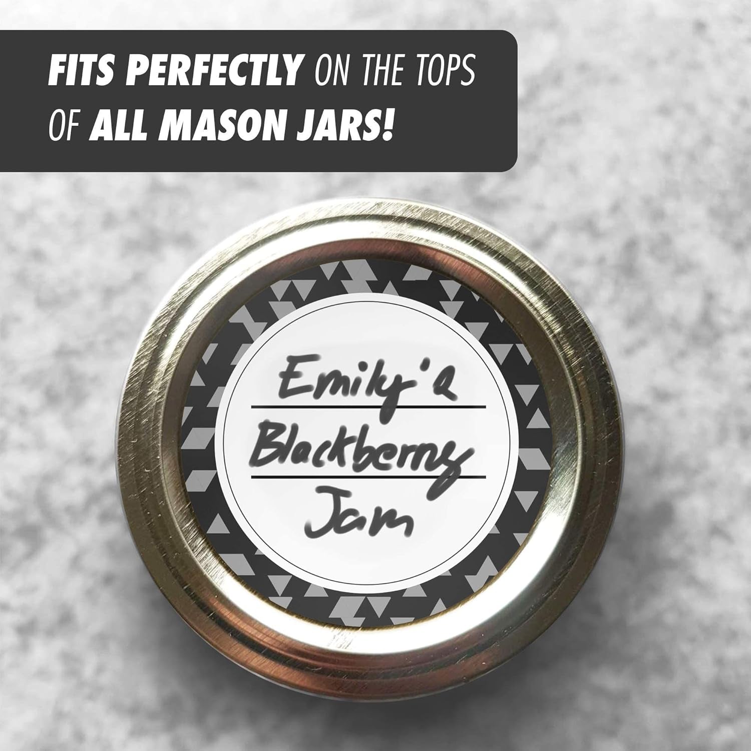 Sizeable Dissolvable Canning Labels for Jars – 200 Dissolvable Mason Jar Labels - Dissolvable Food Labels for Containers - Jam Homemade Canning Jar Labels Stickers - Removable Mason Jar Labels 2" Black