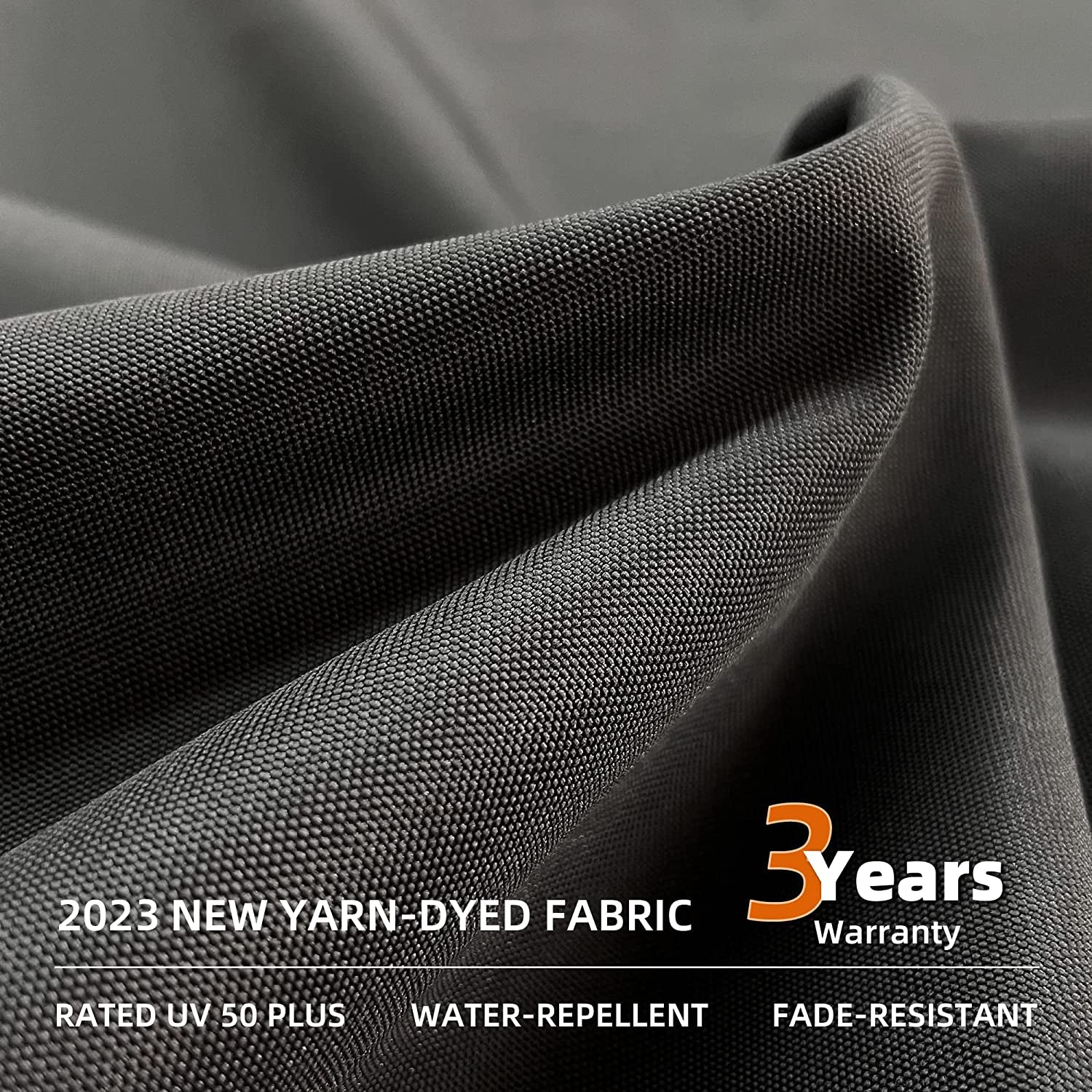 Water-Repellent and Fade- Resistant 
12 Feet Double Top round Deluxe Patio Umbrella Offset Hanging Umbrella Outdoor Market Umbrella Garden Umbrella, Black