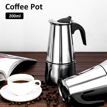 Espresso Maker Induction Coffee Maker Stainless Steel Stovetop Coffee Maker Moka Pot Coffee Maker Pot Suitable for Home Camping
Perfect for relaxation and unwinding 