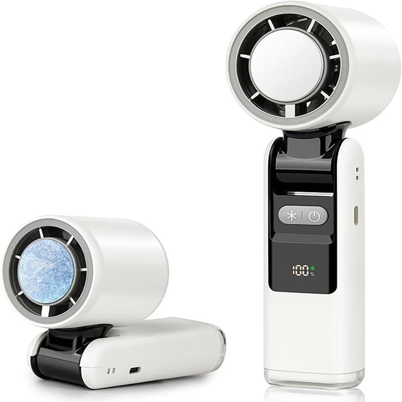 Foldable ICE-FREEZE 3-in-1 Portable Neck Fan - 100-Speed Foldable Turbine Cooling Fan for Travel, Outdoor, and Home Use (10M/S)