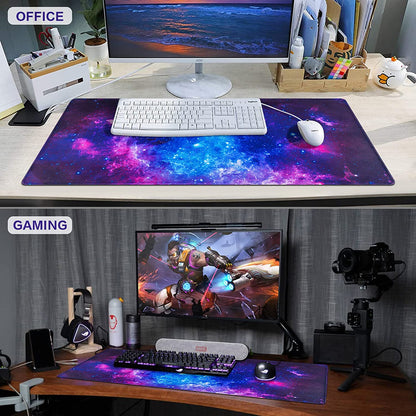 Multi-use Gaming Mouse Pad, Large Extended Mouse Pad Big Computer Mousepad for Home Office Gaming Work 31.5X15.7Inch