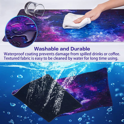 Washable and Durable Gaming Mouse Pad, Large Extended Mouse Pad Big Computer Mousepad for Home Office Gaming Work 31.5X15.7Inch