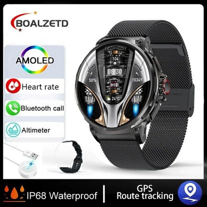 Different Straps, Grey Strap, 1.85" Ultra HD Smartwatch GPS Bluetooth Call Health Monitoring Watch Gym Gift