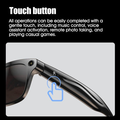 Touch Sensitive Button with Voice Assistant Activation HYUNDAI XK ONE Pro Smart Camera Glasses - HD Video, Surround Sound, Blue Light Blocking Lenses for Work and Driving