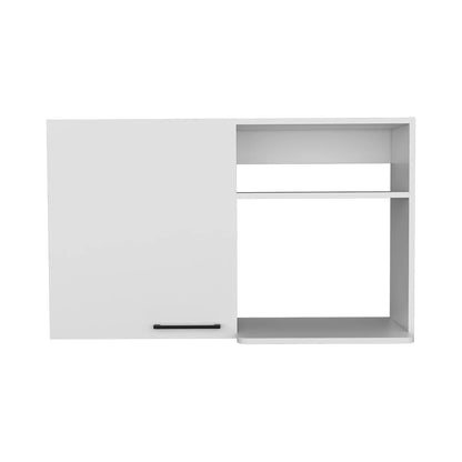 Grey Cabinet with Black Handle 
Kitchen Wall Cabinet Burwood, White Finish