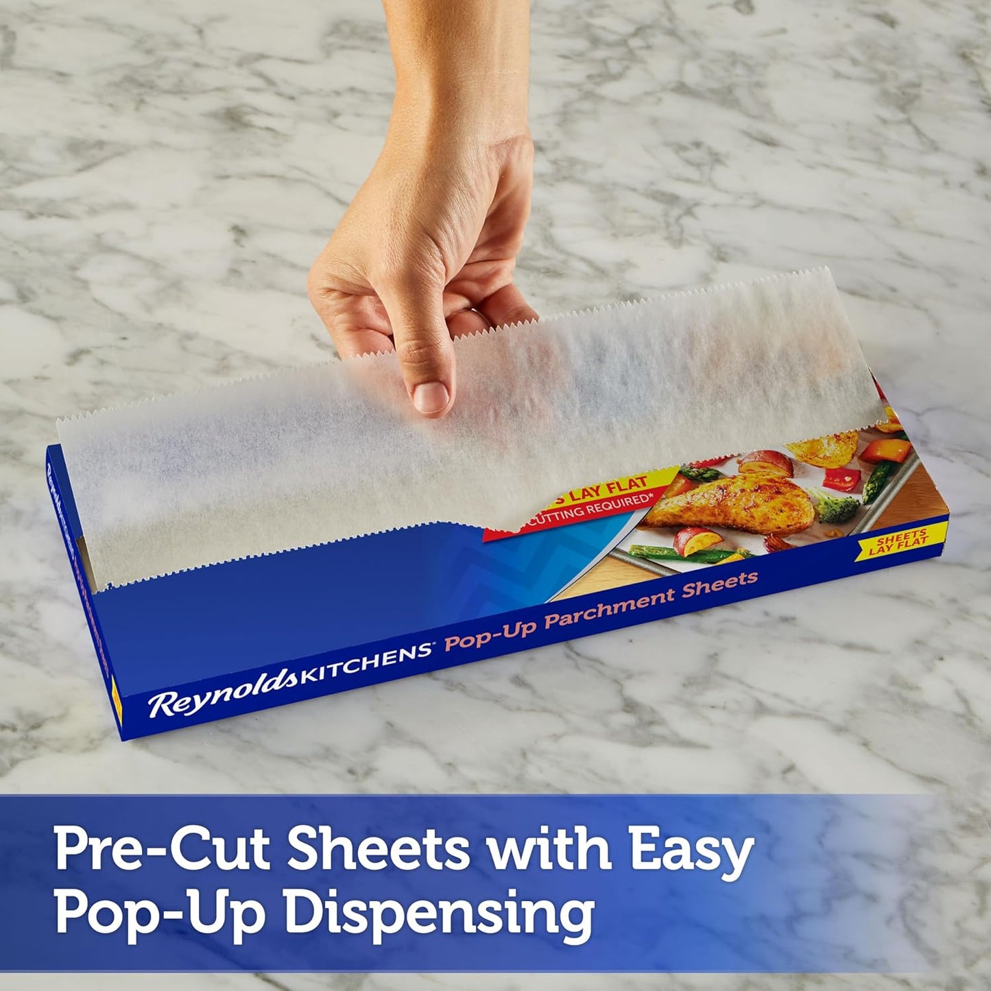 Pre-Cut Sheets Kitchens Pop-Up Parchment Paper Sheets, 10.7X13.6 Inch, 30 Sheets