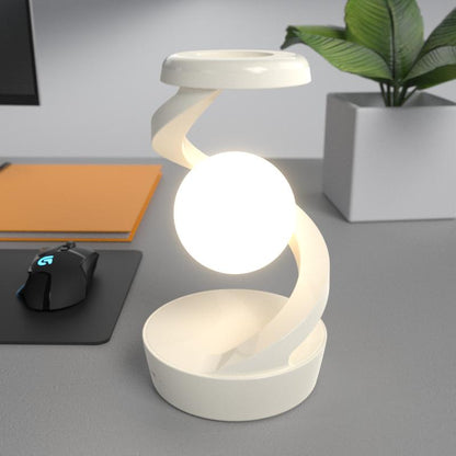 White Floating Lamp Wireless Lamp Wireless Charging Desk Led Night Light Table Lamp Ideal Gift