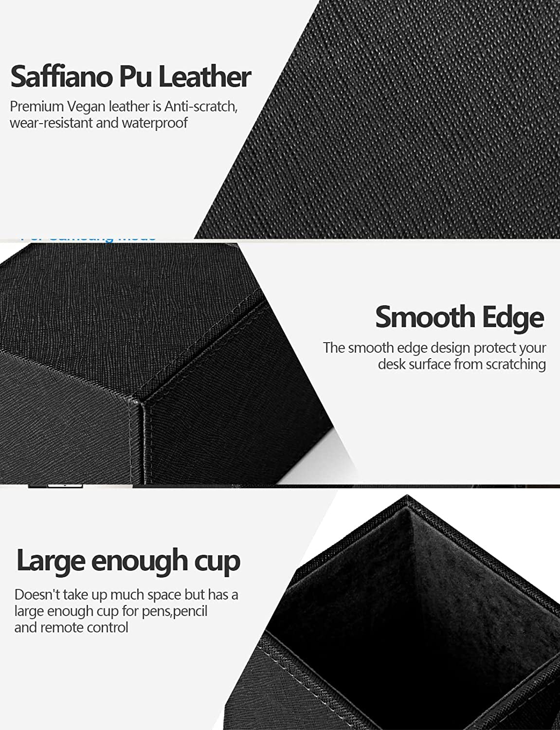 Smooth Edge 2-In-1 Pen Holder with Wireless Charger, Compatible with Iphone 16/15/14/13/12/11/8 Series, Pencil Holder Phone Stand for Desk Home Office, Men Gift Husband Wife Anniversary Dad Birthday Idea Gadget