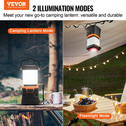 Two (2) Illumination Modes LED Camping Lantern Rechargeable Portable 1000LM for Outdoor Adventure Portable
