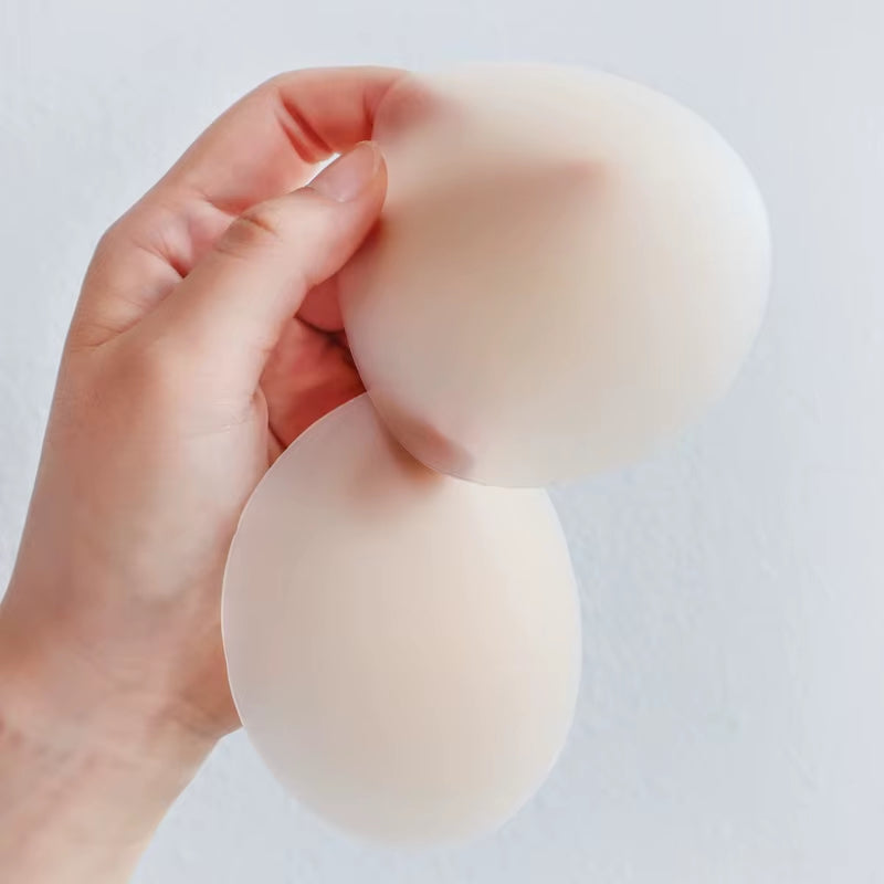 Light Weight Seamless Reusable Silicone Nipple Covers - No Show Adhesive Pasties for Women