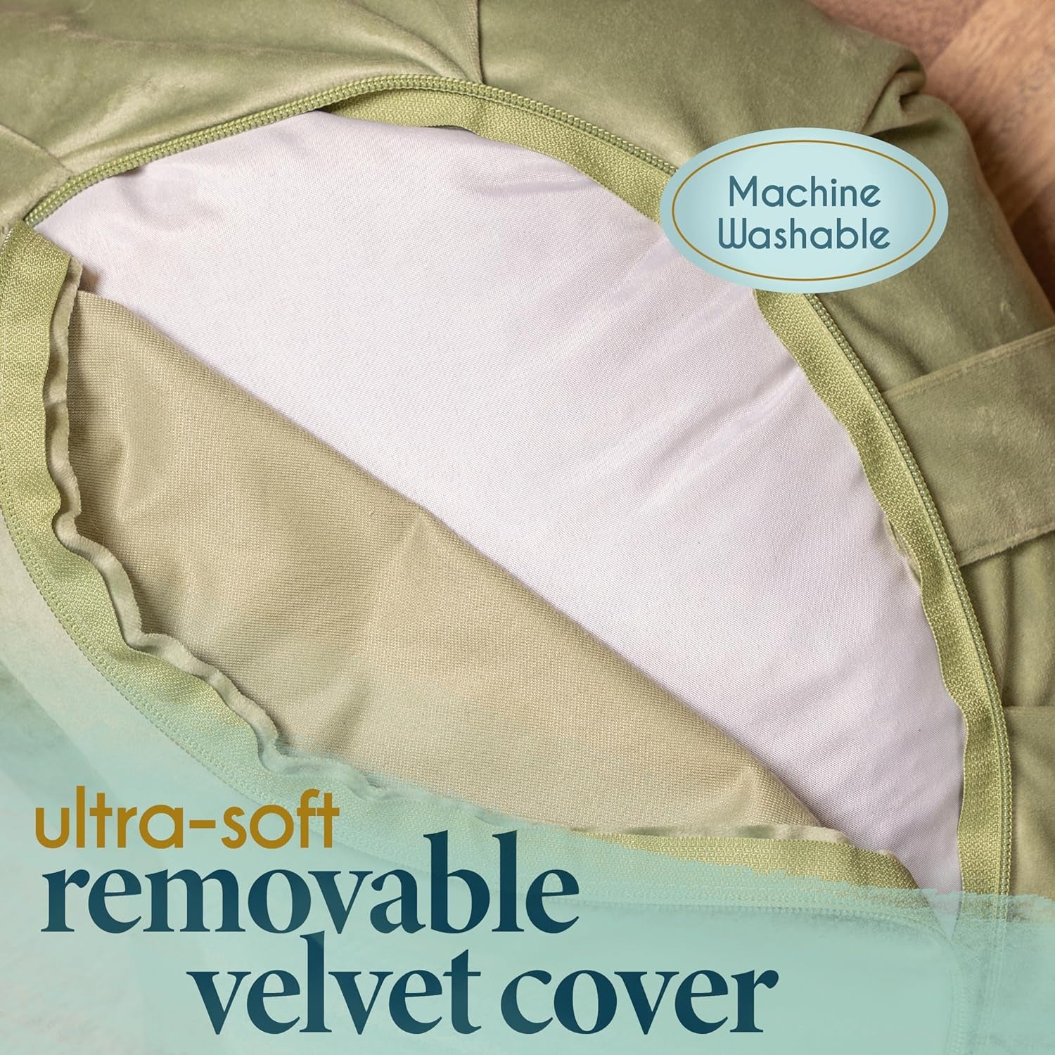 Machine Washable Meditation Cushion - Comfortable Floor Pillow - Traditional Tibetan Meditation Pillow with Beautiful Velvet Cover - Large Floor Cushion Seating for Adults - Premium Yoga Buckwheat Bolster