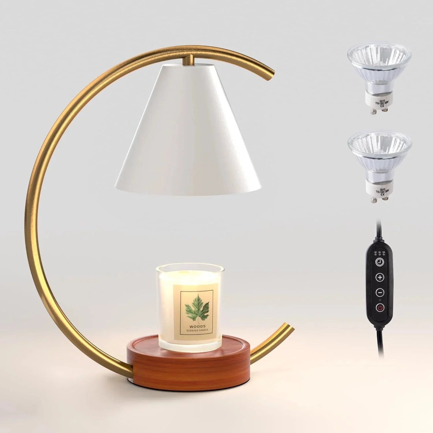 White Easy Control Dimmable Candle Warmer Lamp – Efficient, Colourful Flame-Free Fragrance