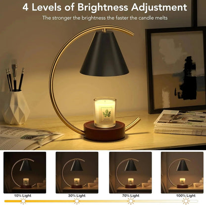 Multi Brightness Level Dimmable Fancy Candle Warmer Lamp – Efficient, Flame–Free Fragrance