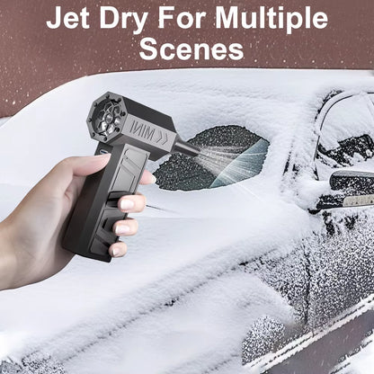 Jet Dry for Multiple Scenes 
Turbo Jet Electric Air Duster - 130,000 RPM Portable Blower with 5 Nozzles & Type-C Charging for Powerful Cleaning