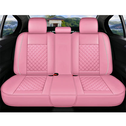 Pink Premium Leather Car Seat Cover Sets for Renault Models - Enhance Your Megane, Duster, Captur, Clio, Laguna, Kadjar, Scenic, Koleos, and Fluence Interiors