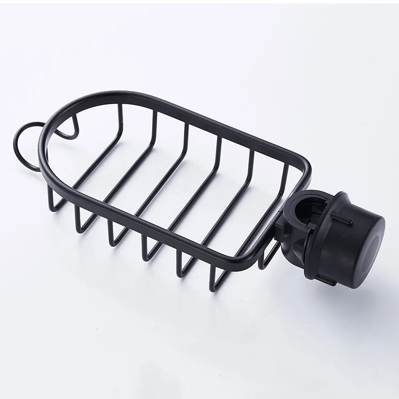 Easy to Assemble Kitchen Space Aluminum Sink Drain Rack Sponge Storage Faucet Holder Soap Drainer Shelf Basket Organizer Bathroom Accessories